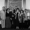 Gio Batta Morassi (w środku), pozostali członkowie Jury i gospodarze Konkursu / 11.Międzynarodowy Konkurs Lutniczy im. H. Wieniawskiego (2006)