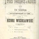 Trois feuillets d'Album op. 23, strona tytułowa pierwodruku / title page of the first edition 