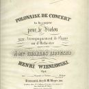 Polonaise de concert op. 4, strona tytułowa pierwodruku / title page of the first edition 