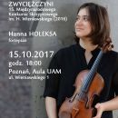 Veriko Tchumburidze. Hanna Holeksa - recital 15.10.2017. Plakat 